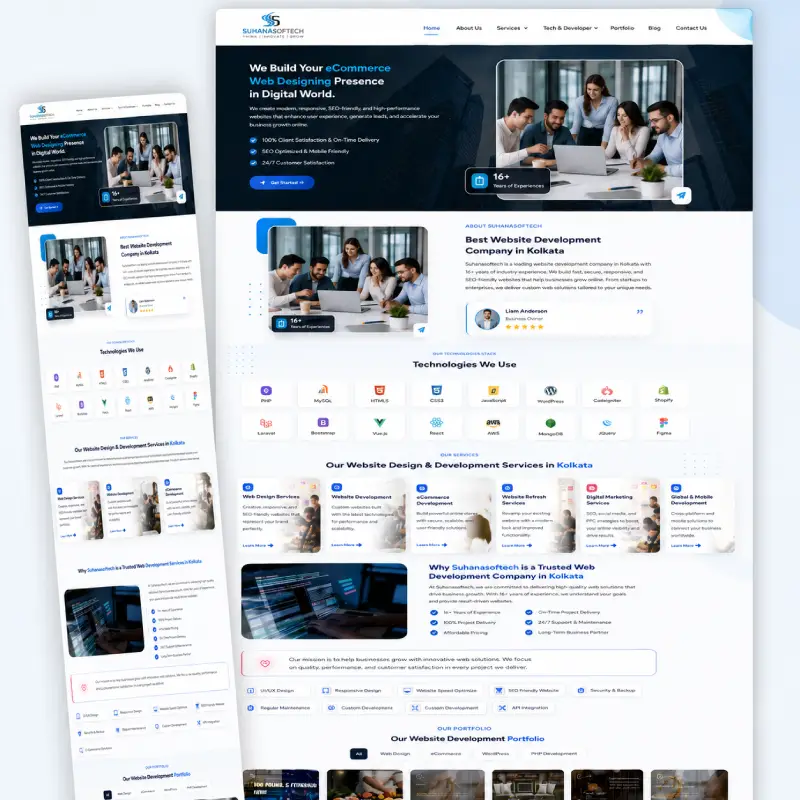 Suhanasoftech Website